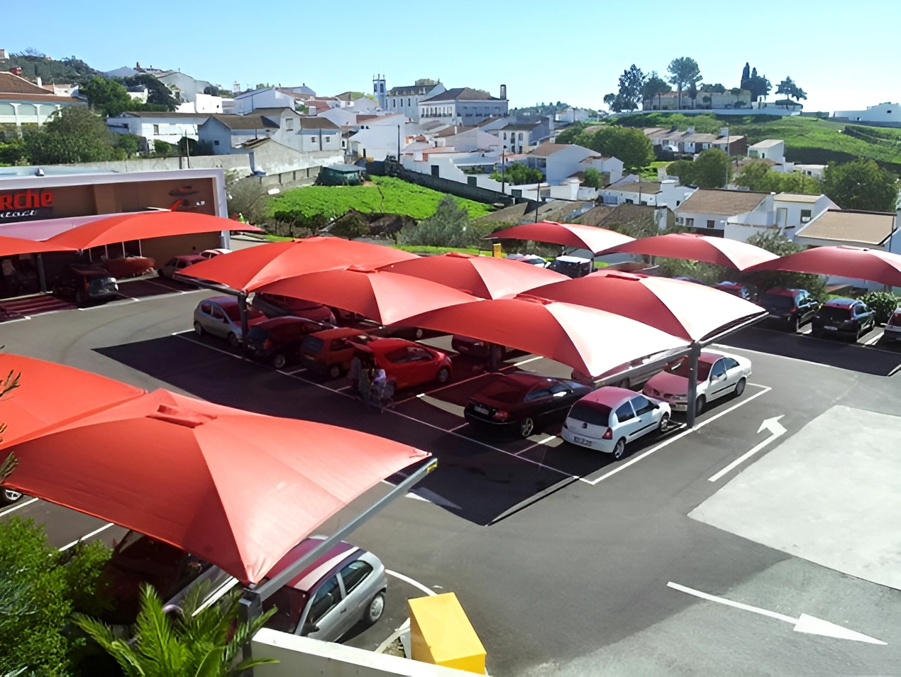 Abris en toile pour parking