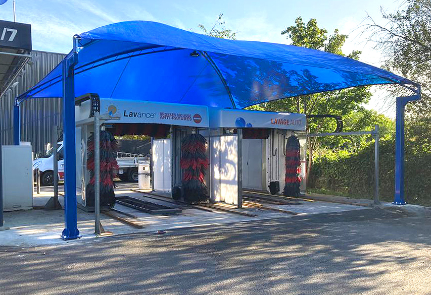 Abris pour portique de lavage