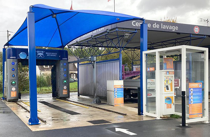 Abris pour station de lavage
